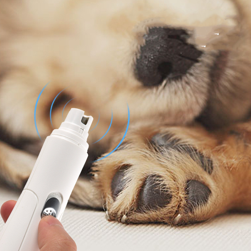 Elektrische nagelvijl voor huisdieren met USB, zwart - Afbeelding 5