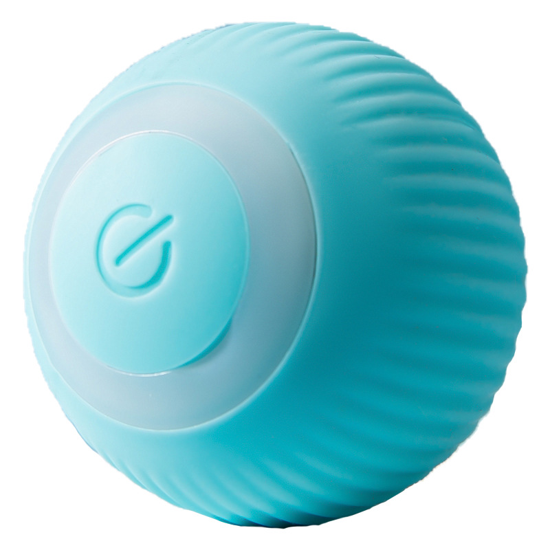 Balle roulante rechargeable pour chats, bleue – Image 5