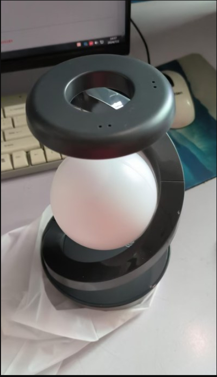 Candeeiro de mesa com lua giratória e sensor, cinzento - Image 8