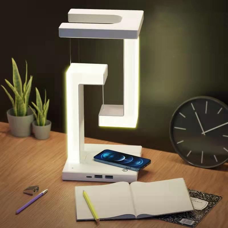 Magnetic floating table lamp, white - Image 8