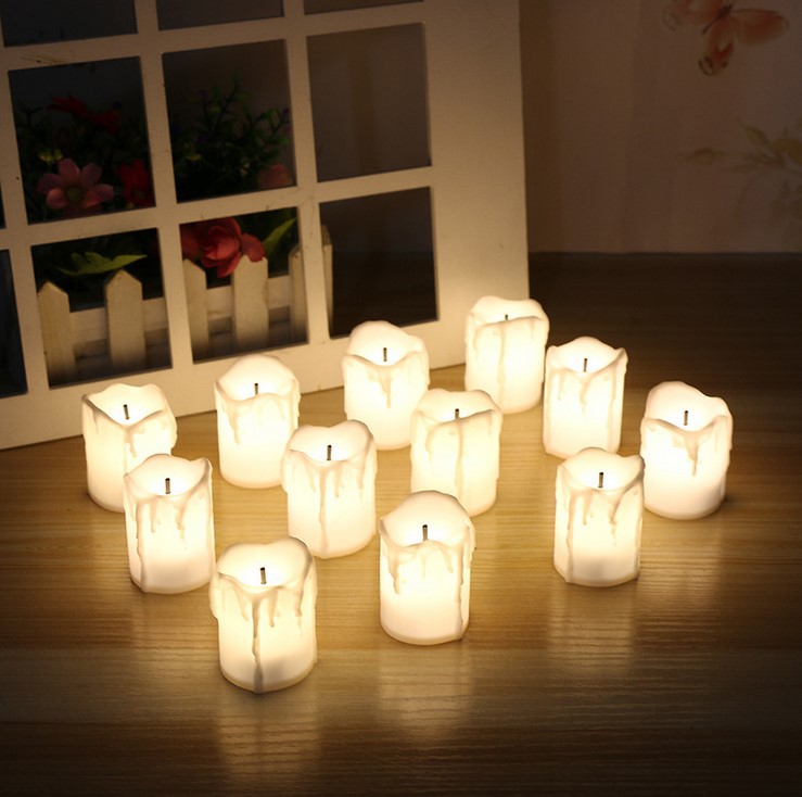 Set of twelve LED candles, warm white - Image 4