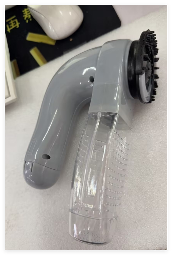 Aspirador de pelo para mascotas a pilas, gris