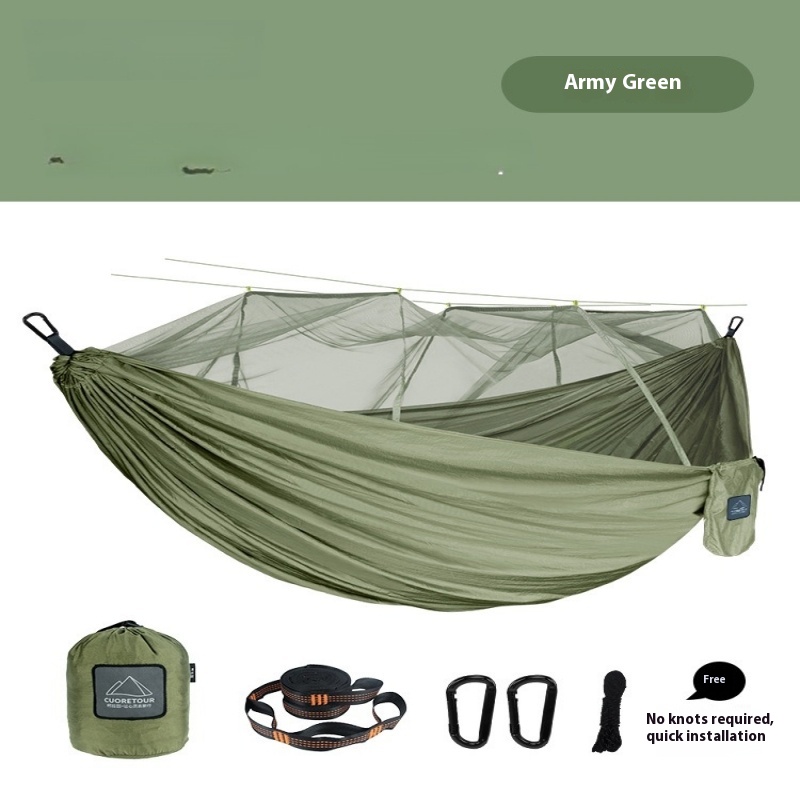Hamaca con mosquitera, verde oscuro - Imagen 8