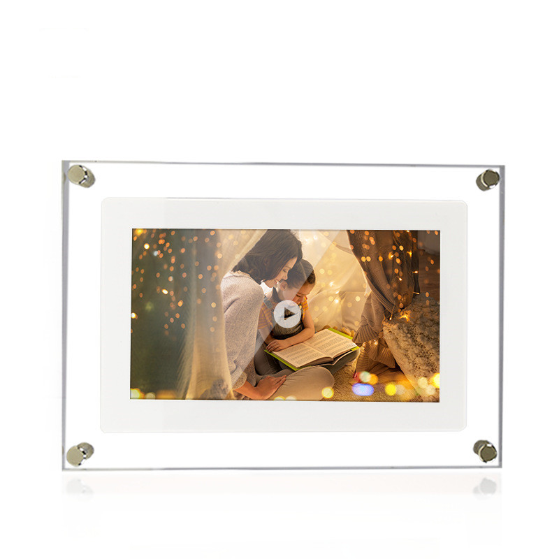 Digitale fotolijst van acryl, staand, wit - Afbeelding 8