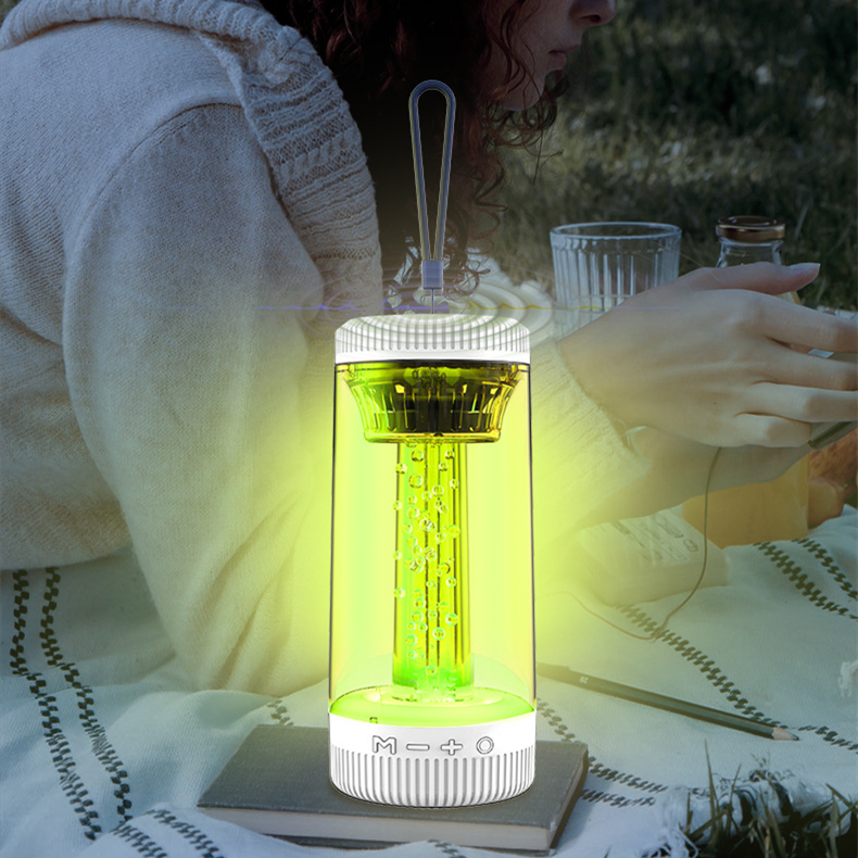 Altavoz Bluetooth con luz de camping, negro - Imagen 5