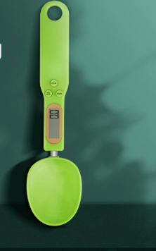 Spoon scale with display, light green