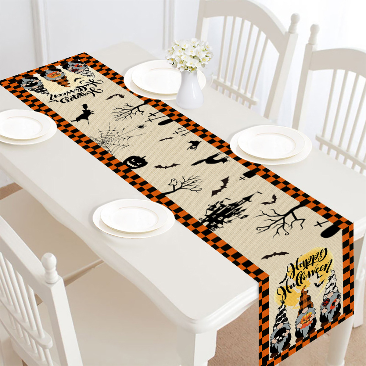 Halloween Table Runner in Polyester, 30 x 182 cm