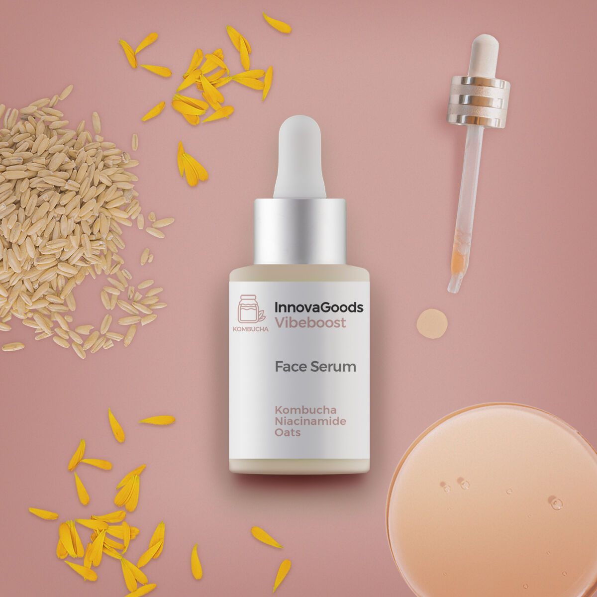 Gezichtsserum Kombucha Vibeboost InnovaGoods 30 ml - Afbeelding 6