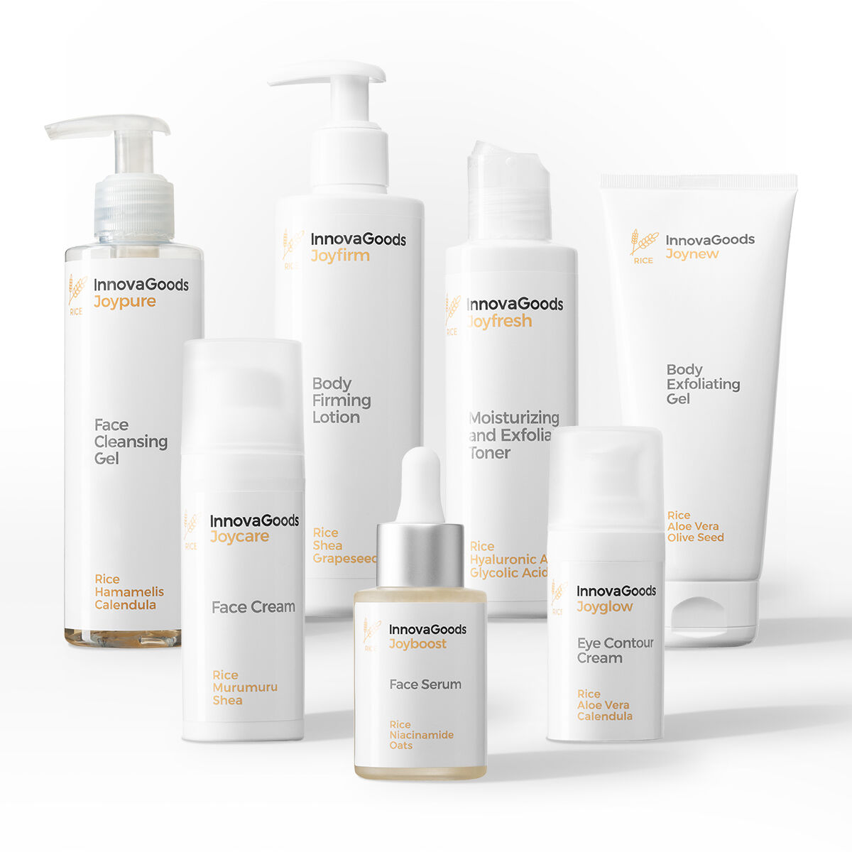 Pack de Rutina Facial y Corporal Rice InnovaGoods - Imagen 8