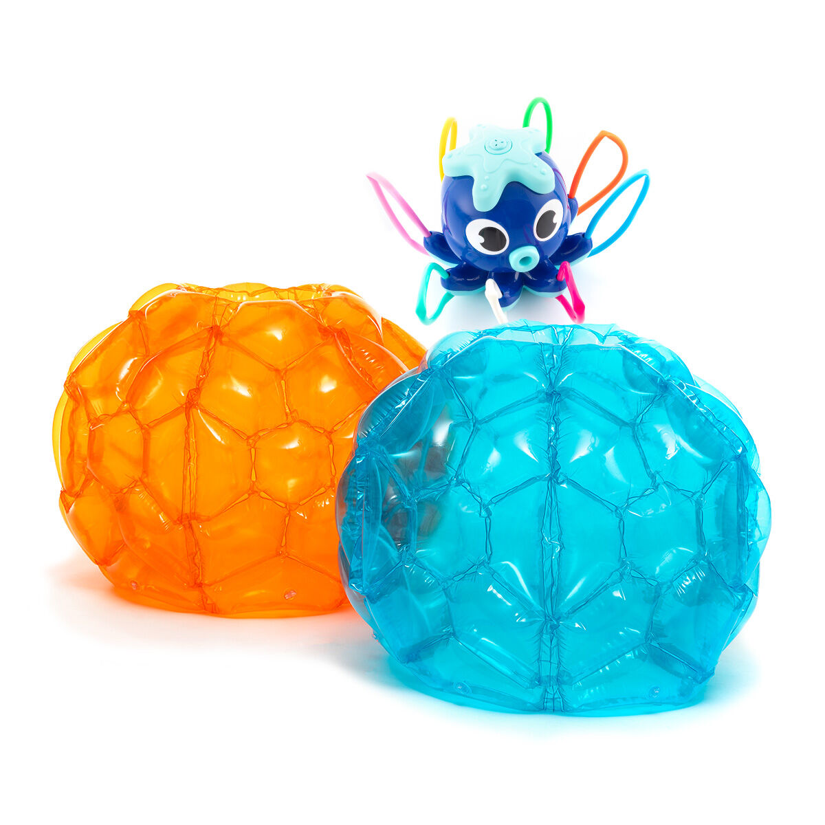 Pack Giant Inflatable Bumper Bubble Ball and Water Sprinkler and Sprayer Toy InnovaGoods