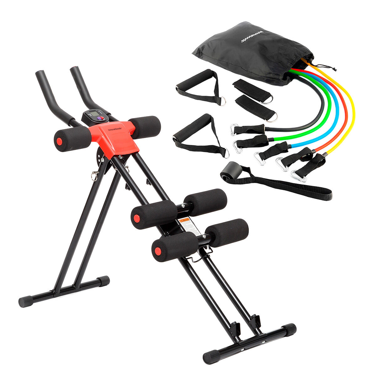 Resistance Bands & Abs Machine Set with Accessories & Exercise Guide InnovaGoods