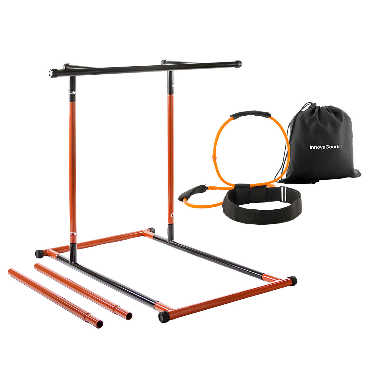 Pack Station de Tractions et Ceinture avec Bandes de Résistance pour Fessiers InnovaGoods