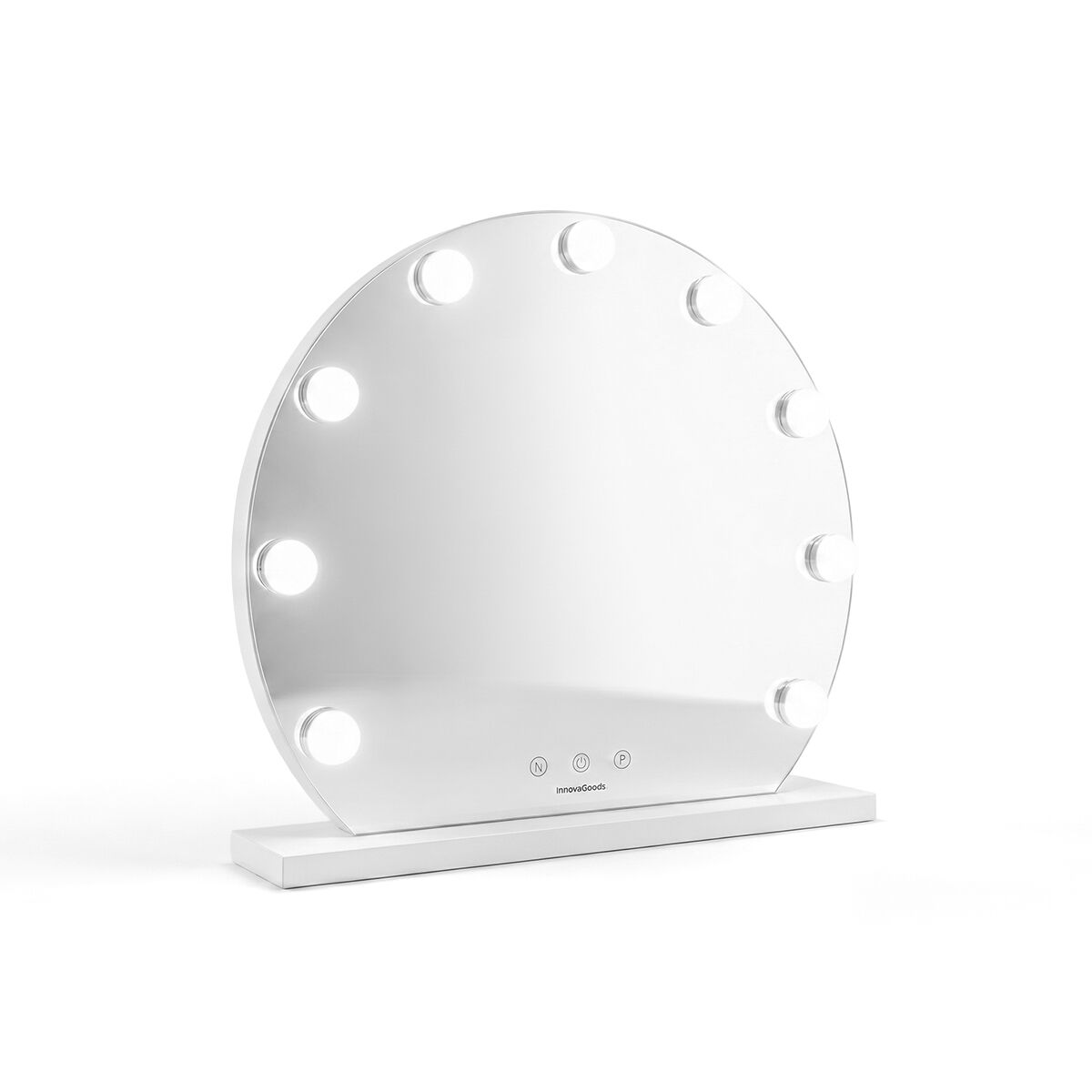 Runder Schminkspiegel mit LED Hollywood Gloette InnovaGoods 9 Glühbirnen – Bild 6