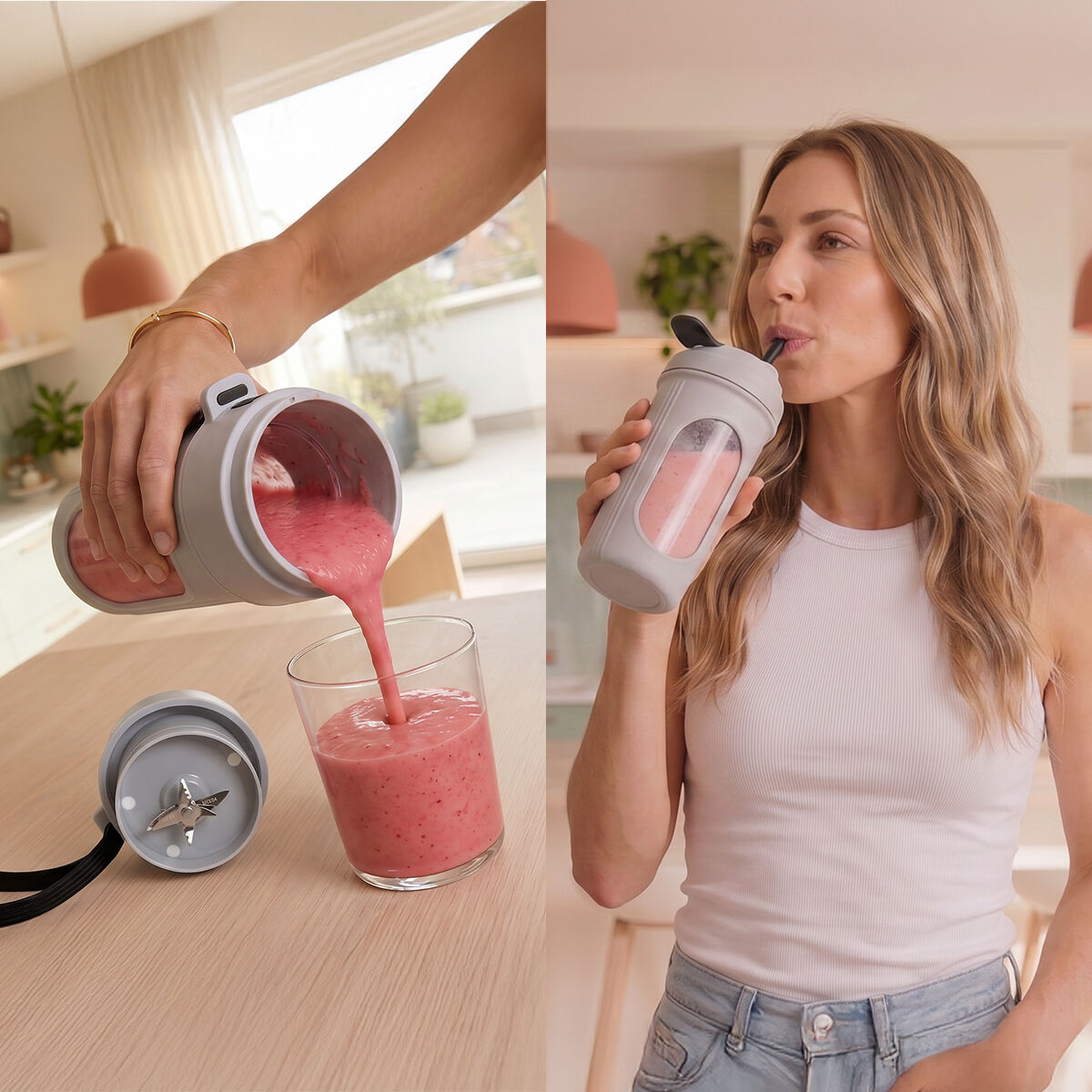 Trabgarer Standmixer mit Akku Wellsy InnovaGoods – Bild 2