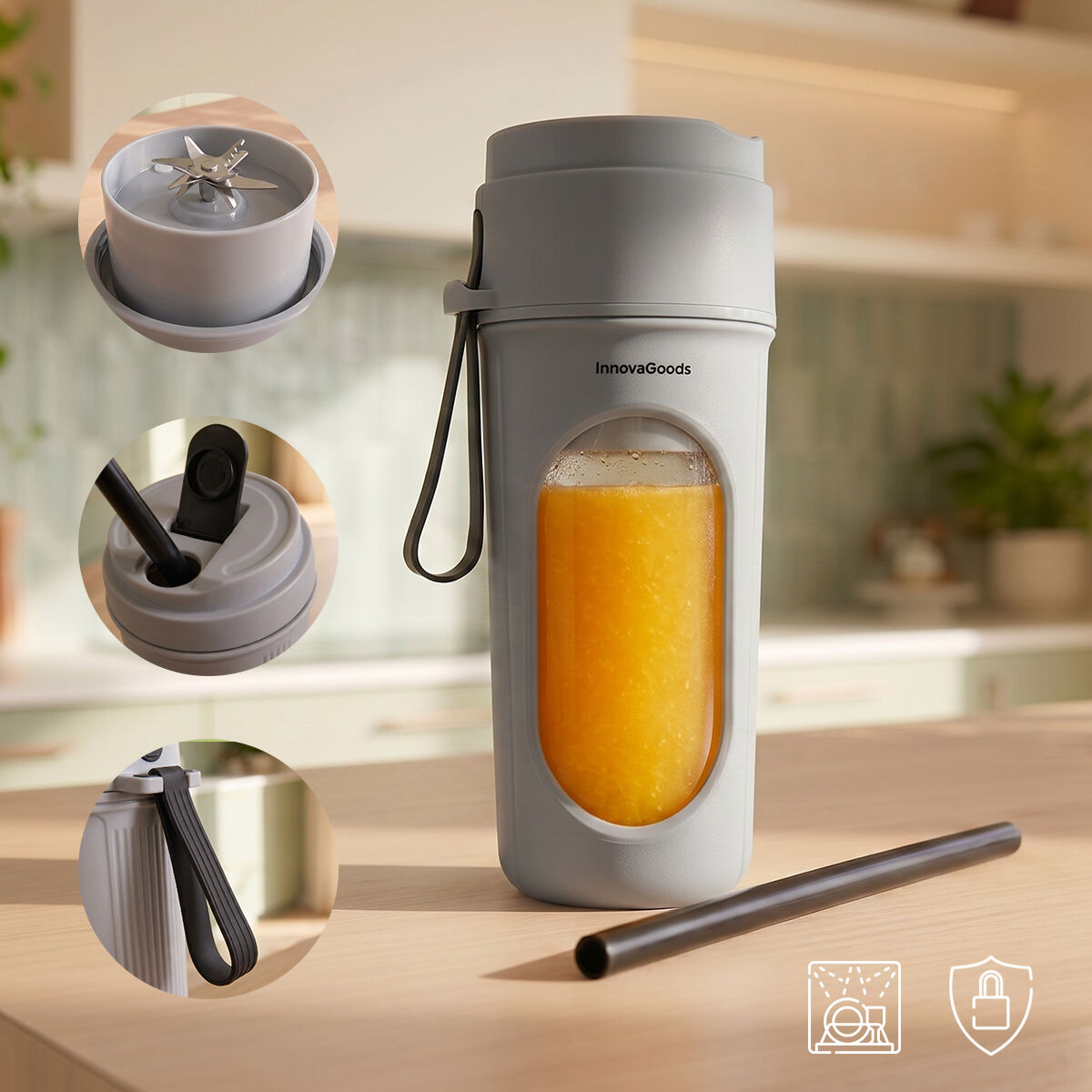 Trabgarer Standmixer mit Akku Wellsy InnovaGoods – Bild 3