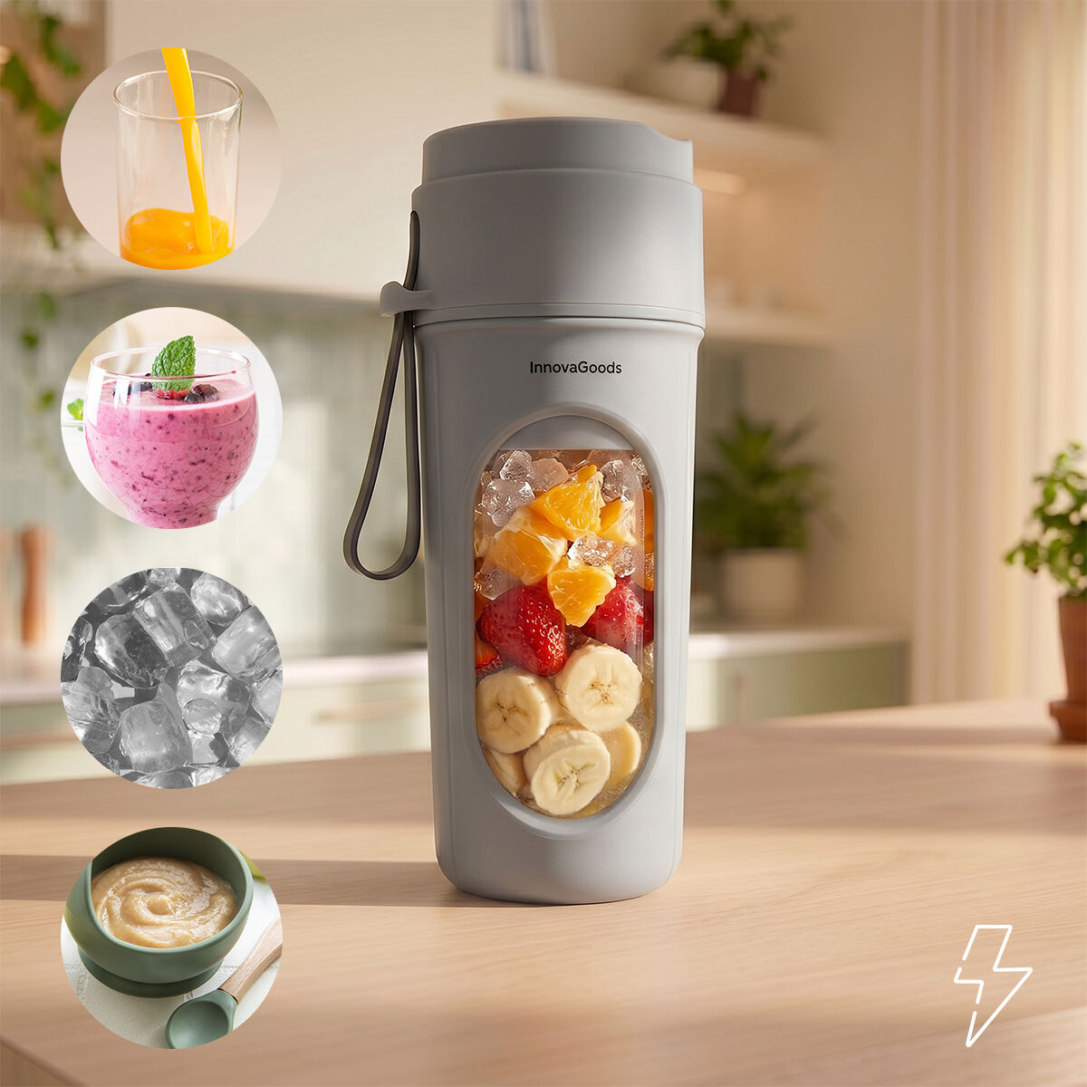 Trabgarer Standmixer mit Akku Wellsy InnovaGoods – Bild 4