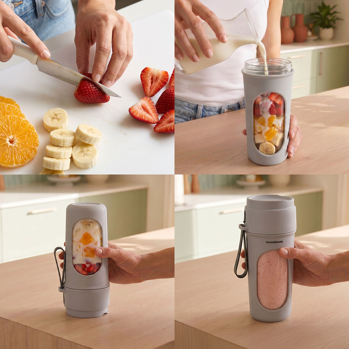 Trabgarer Standmixer mit Akku Wellsy InnovaGoods – Bild 5